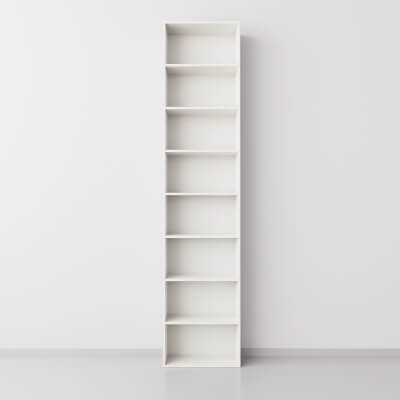 Узкий книжный стеллаж